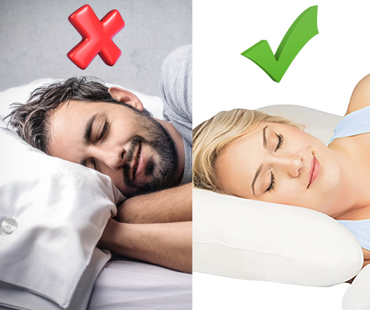 Orthopedic neck pillow for neck pain relief!