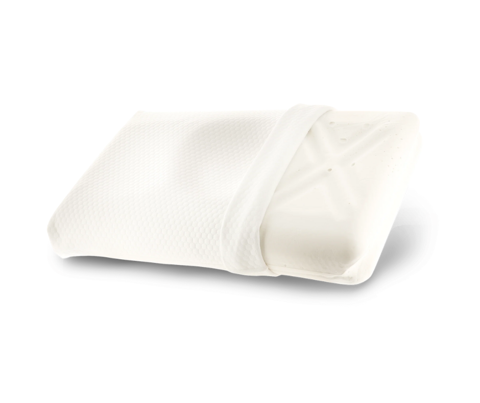 Cervical support pillow with soft removable cover designed for comfort and easy cleaning