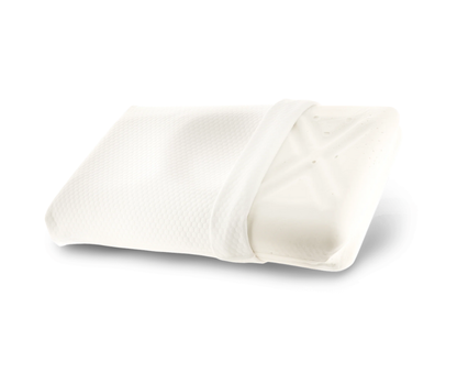 Cervical support pillow with soft removable cover designed for comfort and easy cleaning