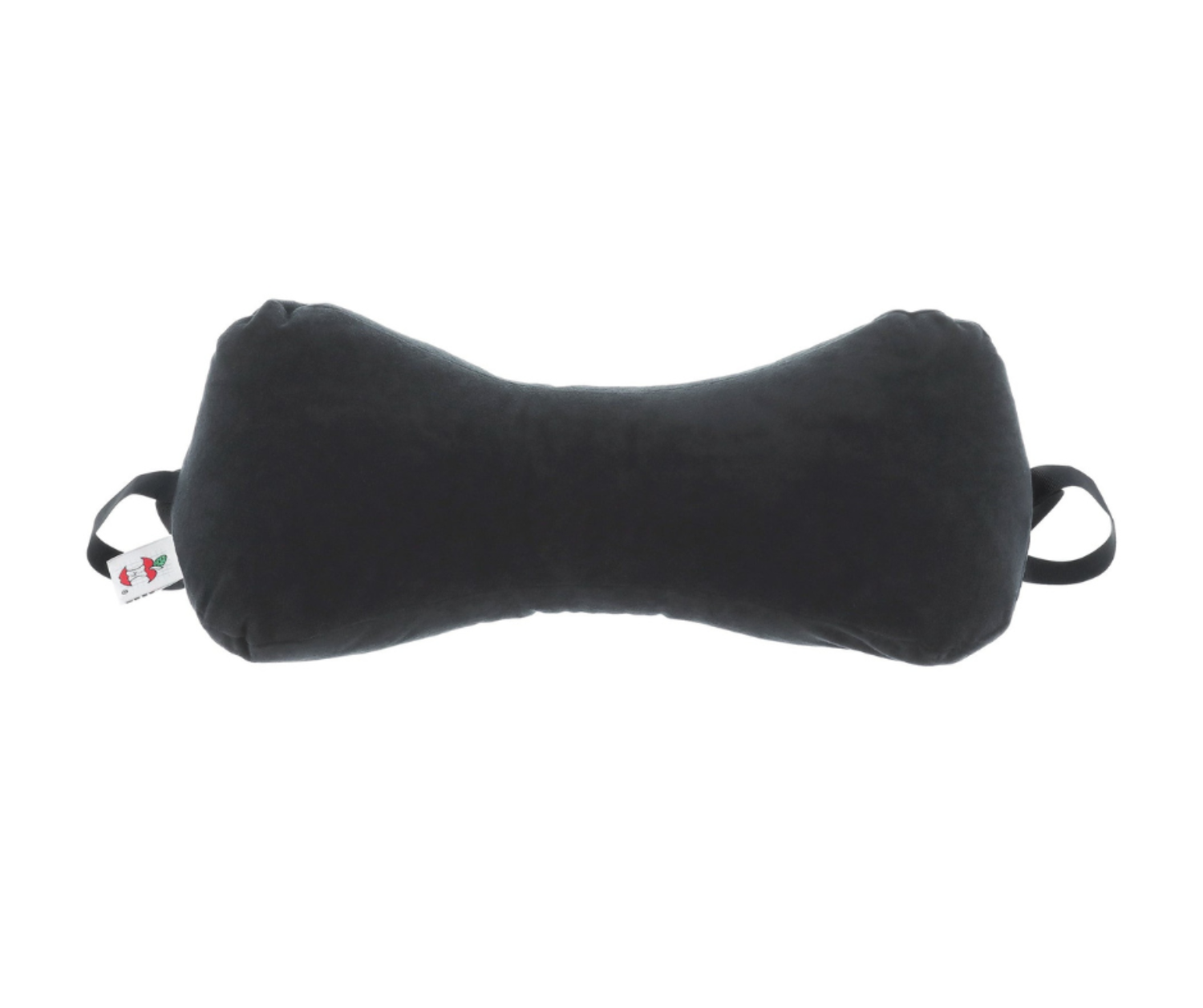 Bone-shaped neck support pillow with adjustable strap shown on a clean white background