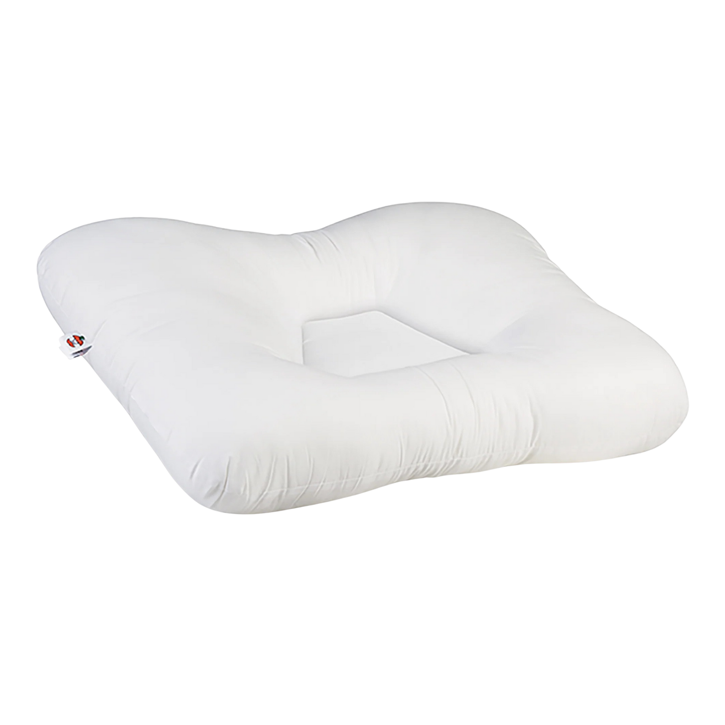 Orthopedic neck pillow for neck pain relief, front view showing contoured design