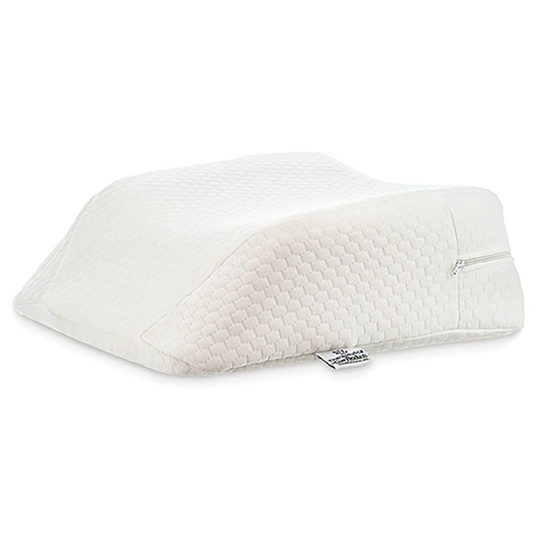 Orthopedic Travel Pillow for Neck Pain Relief in white, showing contoured design that supports neck alignment and reduces pressure while sleeping.